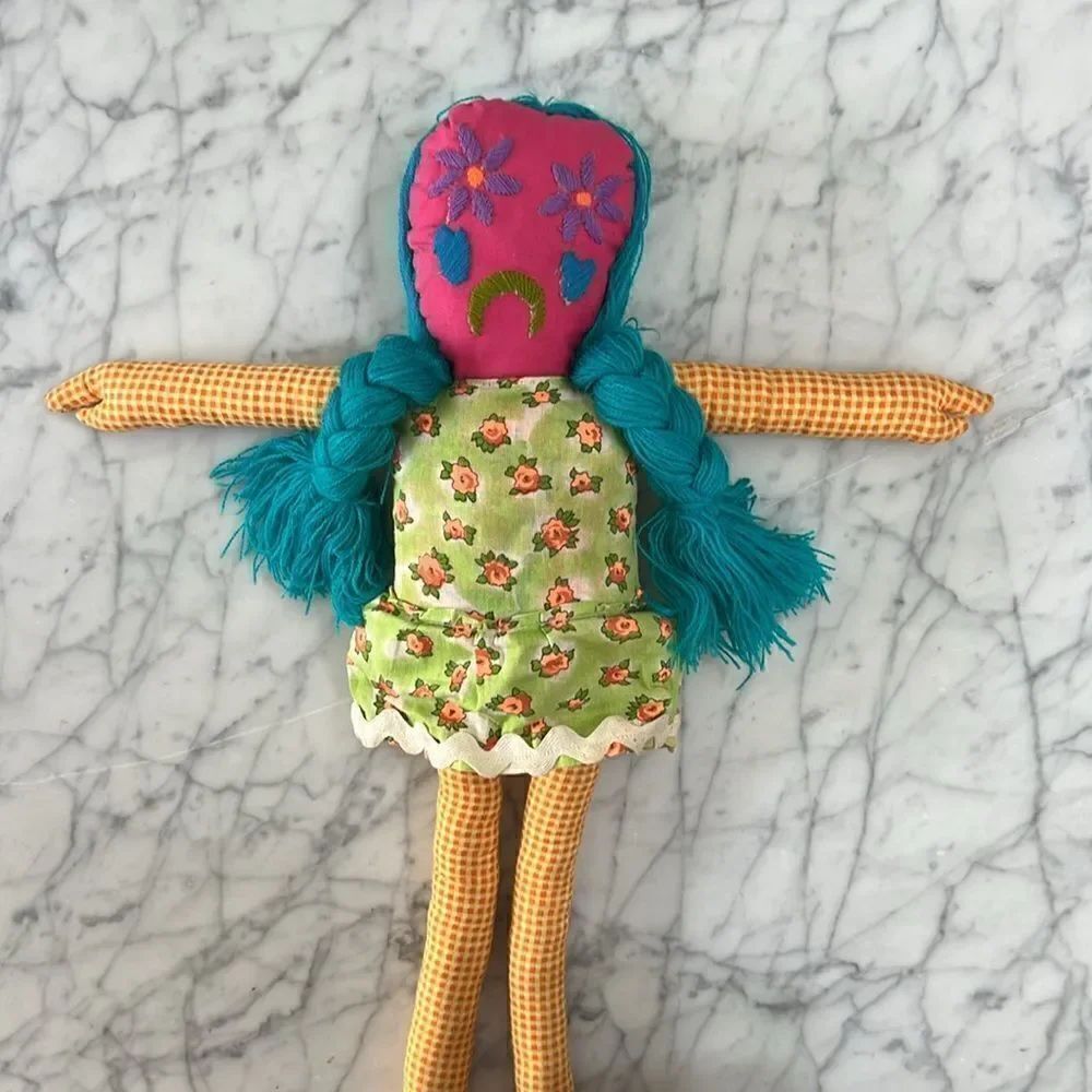 Handmade Cloth Rag Doll OS - Picture 2 of 8